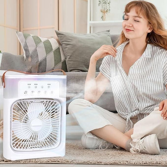 ❄️ CoolMist™ 3-in-1 Portable USB Air Cooler & Humidifier Fan