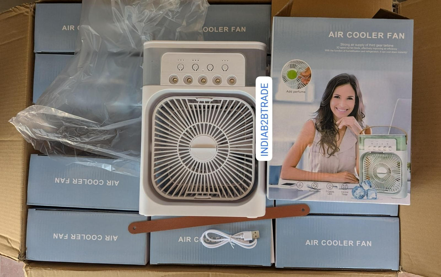 ❄️ CoolMist™ 3-in-1 Portable USB Air Cooler & Humidifier Fan