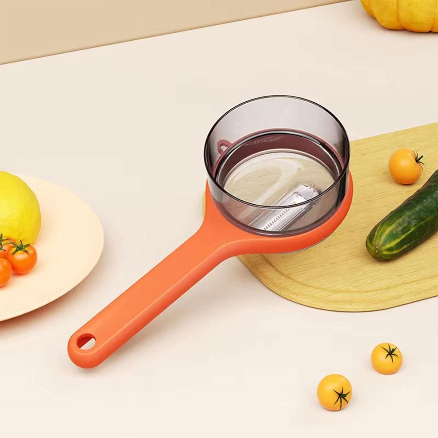 🥕 SmartPeel™ – 2-in-1 Peeler with Built-In Storage Box
